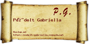 Pádelt Gabriella névjegykártya