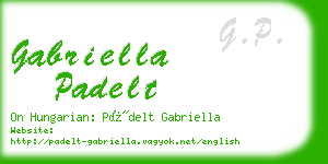 gabriella padelt business card